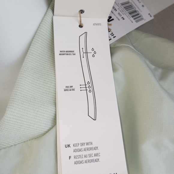 ADIDAS men's aeroready giant logo jacket size medium green - Picture 6 of 10